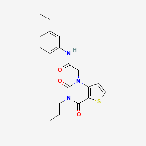 2-(3-butyl-2,4-dioxo-3,4-dihydrothieno[3,2-d]pyrimidin-1(2H)-yl)-N-(3-ethylphenyl)acetamide