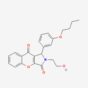 1-(3-Butoxyphenyl)-2-(2-hydroxyethyl)-1,2-dihydrochromeno[2,3-c]pyrrole-3,9-dione