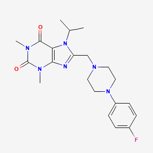 8-((4-(4-fluorophenyl)piperazin-1-yl)methyl)-7-isopropyl-1,3-dimethyl-1H-purine-2,6(3H,7H)-dione