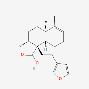 (1R,2R,4aR,8aS)-1-[2-(furan-3-yl)ethyl]-2,4a,5-trimethyl-2,3,4,7,8,8a-hexahydronaphthalene-1-carboxylic acid