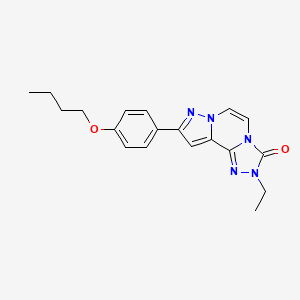 molecular formula C19H21N5O2 B14104822 9-(4-butoxyphenyl)-2-ethylpyrazolo[1,5-a][1,2,4]triazolo[3,4-c]pyrazin-3(2H)-one 