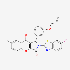 2-(6-Fluoro-1,3-benzothiazol-2-yl)-7-methyl-1-[3-(prop-2-en-1-yloxy)phenyl]-1,2-dihydrochromeno[2,3-c]pyrrole-3,9-dione