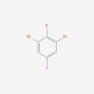molecular formula C6H2Br2FI B1410487 1,3-二溴-2-氟-5-碘苯 CAS No. 1807033-57-3