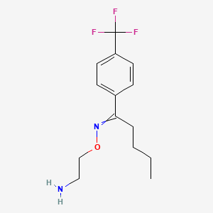 2-[1-[4-(Trifluoromethyl)phenyl]pentylideneamino]oxyethanamine