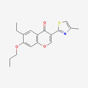 6-ethyl-3-(4-methyl-1,3-thiazol-2-yl)-7-propoxy-4H-chromen-4-one