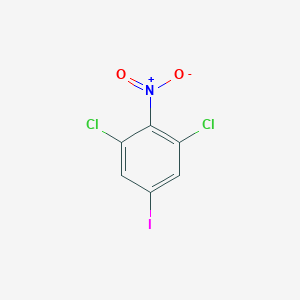 molecular formula C6H2Cl2INO2 B1410494 1,3-Dichloro-5-iodo-2-nitrobenzene CAS No. 1803766-62-2