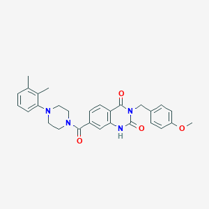 7-(4-(2,3-dimethylphenyl)piperazine-1-carbonyl)-3-(4-methoxybenzyl)quinazoline-2,4(1H,3H)-dione