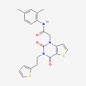 N-(2,4-dimethylphenyl)-2-(2,4-dioxo-3-(2-(thiophen-2-yl)ethyl)-3,4-dihydrothieno[3,2-d]pyrimidin-1(2H)-yl)acetamide