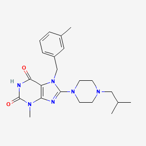 8-(4-isobutylpiperazin-1-yl)-3-methyl-7-(3-methylbenzyl)-1H-purine-2,6(3H,7H)-dione