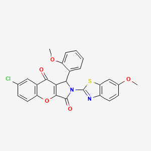 7-Chloro-2-(6-methoxy-1,3-benzothiazol-2-yl)-1-(2-methoxyphenyl)-1,2-dihydrochromeno[2,3-c]pyrrole-3,9-dione