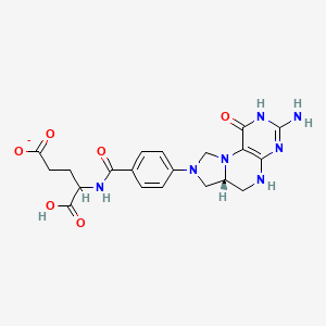 4-[[4-[(6aR)-3-amino-1-oxo-2,5,6,6a,7,9-hexahydroimidazo[1,5-f]pteridin-8-yl]benzoyl]amino]-5-hydroxy-5-oxopentanoate