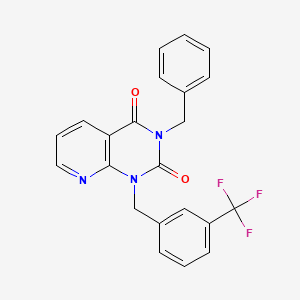 3-benzyl-1-{[3-(trifluoromethyl)phenyl]methyl}-1H,2H,3H,4H-pyrido[2,3-d]pyrimidine-2,4-dione