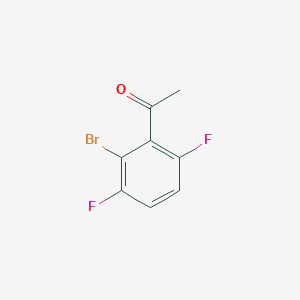molecular formula C8H5BrF2O B1410512 2'-溴-3',6'-二氟乙酰苯酮 CAS No. 1807029-26-0