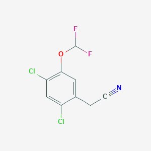 B1410515 2,4-Dichloro-5-(difluoromethoxy)phenylacetonitrile CAS No. 1806352-84-0
