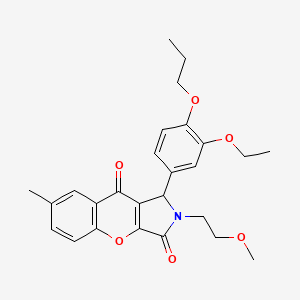 1-(3-Ethoxy-4-propoxyphenyl)-2-(2-methoxyethyl)-7-methyl-1,2-dihydrochromeno[2,3-c]pyrrole-3,9-dione