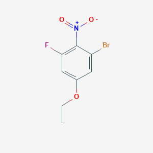 B1410517 1-Bromo-5-ethoxy-3-fluoro-2-nitrobenzene CAS No. 1805026-76-9