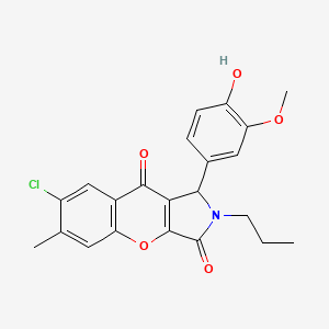 7-Chloro-1-(4-hydroxy-3-methoxyphenyl)-6-methyl-2-propyl-1,2-dihydrochromeno[2,3-c]pyrrole-3,9-dione