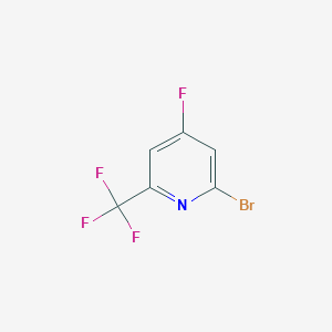 B1410519 2-Bromo-4-fluoro-6-(trifluoromethyl)pyridine CAS No. 1227577-12-9