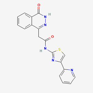 2-(4-hydroxyphthalazin-1-yl)-N-[4-(pyridin-2-yl)-1,3-thiazol-2-yl]acetamide