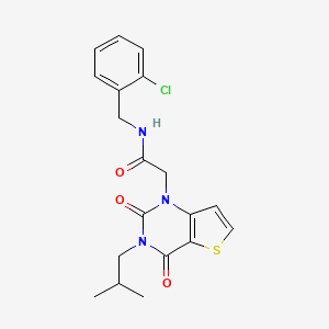 molecular formula C19H20ClN3O3S B14105192 N-(2-chlorobenzyl)-2-[3-(2-methylpropyl)-2,4-dioxo-3,4-dihydrothieno[3,2-d]pyrimidin-1(2H)-yl]acetamide 