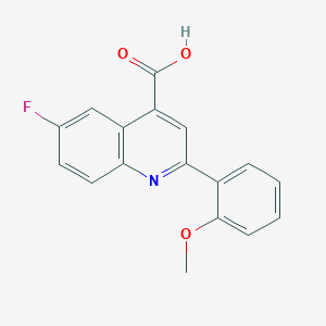 molecular formula C17H12FNO3 B14105199 6-Fluoro-2-(2-methoxyphenyl)-4-quinolinecarboxylic acid CAS No. 861233-53-6