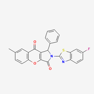 2-(6-Fluoro-1,3-benzothiazol-2-yl)-7-methyl-1-phenyl-1,2-dihydrochromeno[2,3-c]pyrrole-3,9-dione