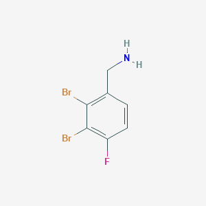 B1410522 2,3-Dibromo-4-fluorobenzylamine CAS No. 1803716-18-8