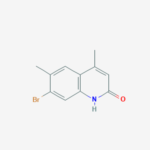 B1410526 7-Bromo-4,6-dimethylhydroquinolin-2-one CAS No. 1367706-94-2