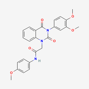 2-[3-(3,4-dimethoxyphenyl)-2,4-dioxo-1,2,3,4-tetrahydroquinazolin-1-yl]-N-(4-methoxyphenyl)acetamide