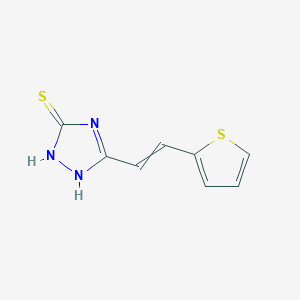 5-(2-Thiophen-2-ylethenyl)-1,2-dihydro-1,2,4-triazole-3-thione