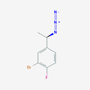 B1410529 4-[(1R)-1-azidoethyl]-2-bromo-1-fluorobenzene CAS No. 1604467-16-4