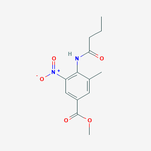 B141053 Methyl 4-(butyrylamino)-3-methyl-5-nitrobenzoate CAS No. 152628-01-8
