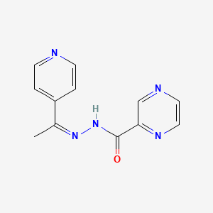 molecular formula C12H11N5O B14105315 N'-[(1Z)-1-(pyridin-4-yl)ethylidene]pyrazine-2-carbohydrazide 