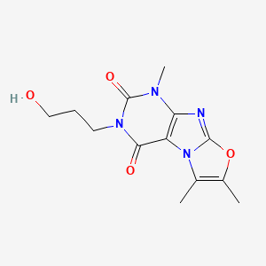 3-(3-hydroxypropyl)-1,6,7-trimethyl[1,3]oxazolo[2,3-f]purine-2,4(1H,3H)-dione