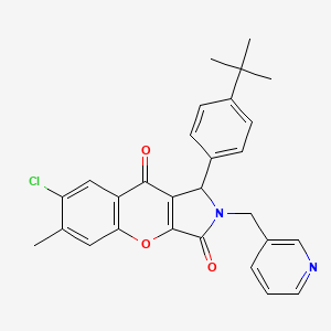 1-(4-Tert-butylphenyl)-7-chloro-6-methyl-2-(pyridin-3-ylmethyl)-1,2-dihydrochromeno[2,3-c]pyrrole-3,9-dione