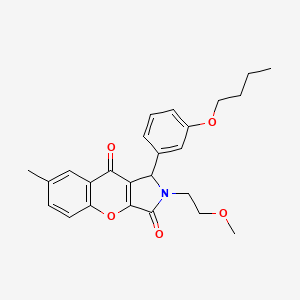 1-(3-Butoxyphenyl)-2-(2-methoxyethyl)-7-methyl-1,2-dihydrochromeno[2,3-c]pyrrole-3,9-dione