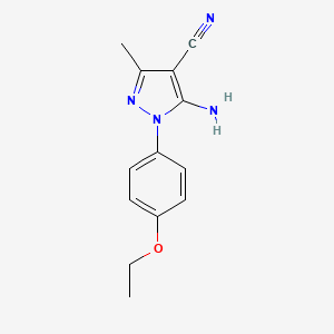 B1410538 5-Amino-1-(4-ethoxyphenyl)-3-methyl-1H-pyrazole-4-carbonitrile CAS No. 1962540-59-5