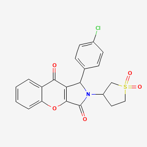 1-(4-Chlorophenyl)-2-(1,1-dioxidotetrahydrothiophen-3-yl)-1,2-dihydrochromeno[2,3-c]pyrrole-3,9-dione