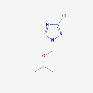 molecular formula C6H10ClN3O B1410539 3-氯-1-(异丙氧基甲基)-1H-1,2,4-三唑 CAS No. 1807982-70-2
