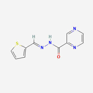 N-[(E)-2-thienylmethyleneamino]pyrazine-2-carboxamide