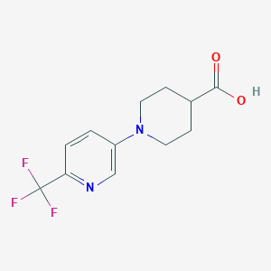 B1410541 1-[6-(Trifluoromethyl)pyridin-3-yl]piperidine-4-carboxylic acid CAS No. 1823183-74-9