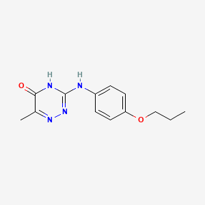 6-Methyl-3-[(4-propoxyphenyl)amino]-1,2,4-triazin-5-ol