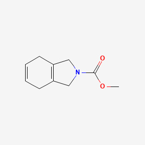 molecular formula C10H13NO2 B1410551 1,3,4,7-四氢-2H-异吲哚-2-甲酸甲酯 CAS No. 1823183-69-2