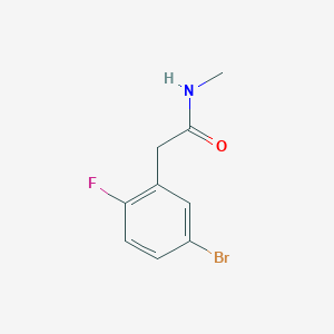 molecular formula C9H9BrFNO B1410557 2-(5-溴-2-氟苯基)-N-甲基乙酰胺 CAS No. 1789402-26-1