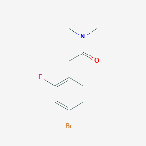 molecular formula C10H11BrFNO B1410559 2-(4-溴-2-氟苯基)-N,N-二甲基乙酰胺 CAS No. 1788546-51-9