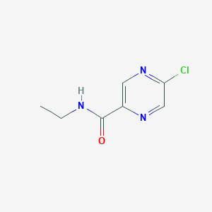 molecular formula C7H8ClN3O B1410575 5-氯-N-乙基吡嗪-2-羧酰胺 CAS No. 1642321-68-3
