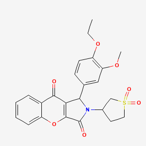 2-(1,1-Dioxidotetrahydrothiophen-3-yl)-1-(4-ethoxy-3-methoxyphenyl)-1,2-dihydrochromeno[2,3-c]pyrrole-3,9-dione