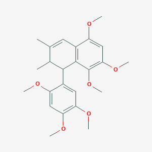 5,7,8-trimethoxy-2,3-dimethyl-1-(2,4,5-trimethoxyphenyl)-1,2-dihydronaphthalene