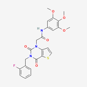 2-(3-(2-fluorobenzyl)-2,4-dioxo-3,4-dihydrothieno[3,2-d]pyrimidin-1(2H)-yl)-N-(3,4,5-trimethoxyphenyl)acetamide