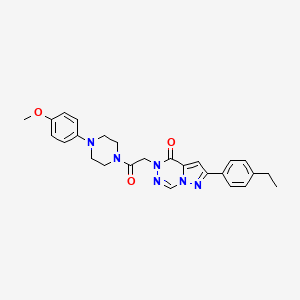 2-(4-ethylphenyl)-5-(2-(4-(4-methoxyphenyl)piperazin-1-yl)-2-oxoethyl)pyrazolo[1,5-d][1,2,4]triazin-4(5H)-one